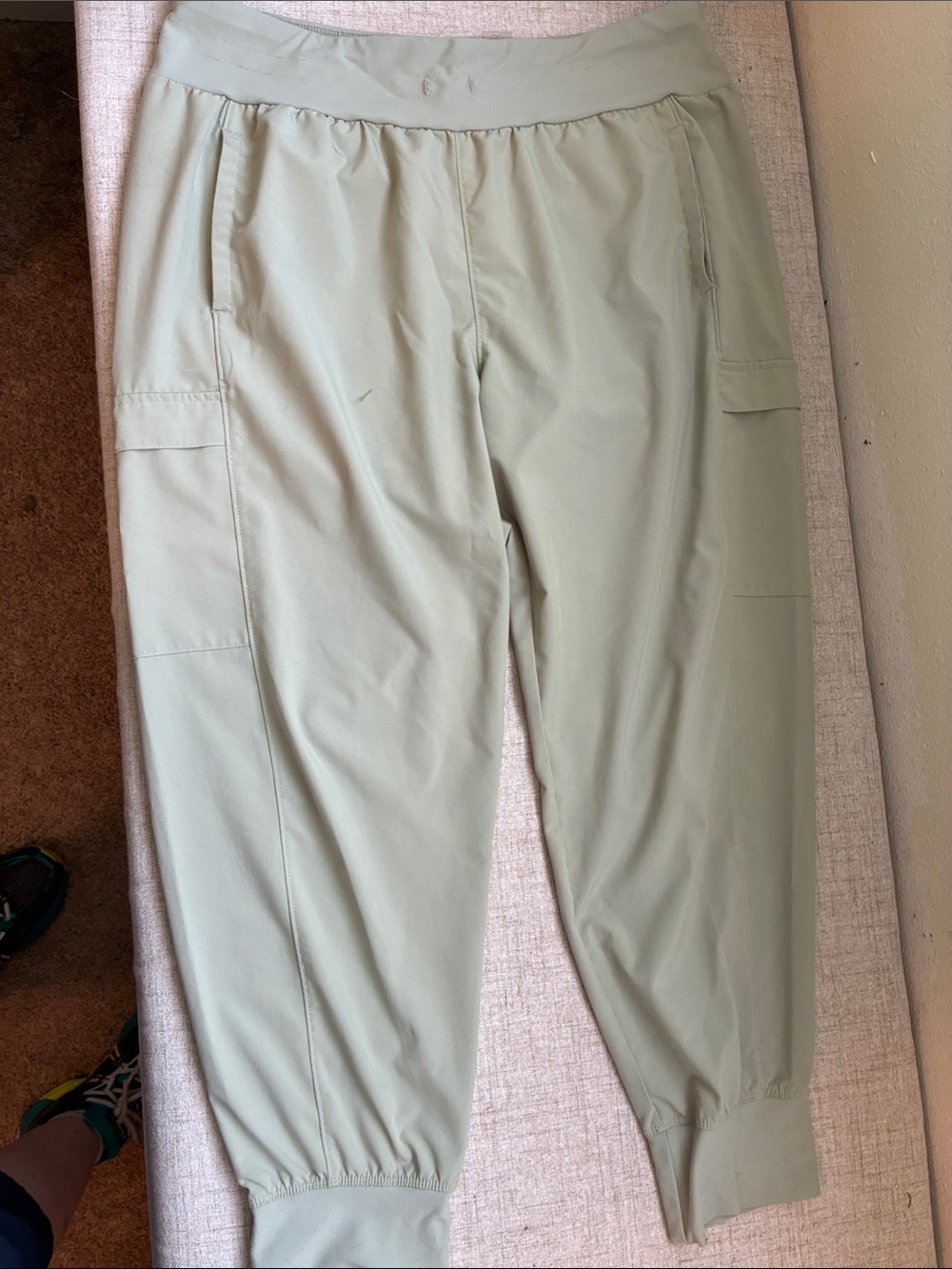 Women's Olive Green Cargo Jogger Pants